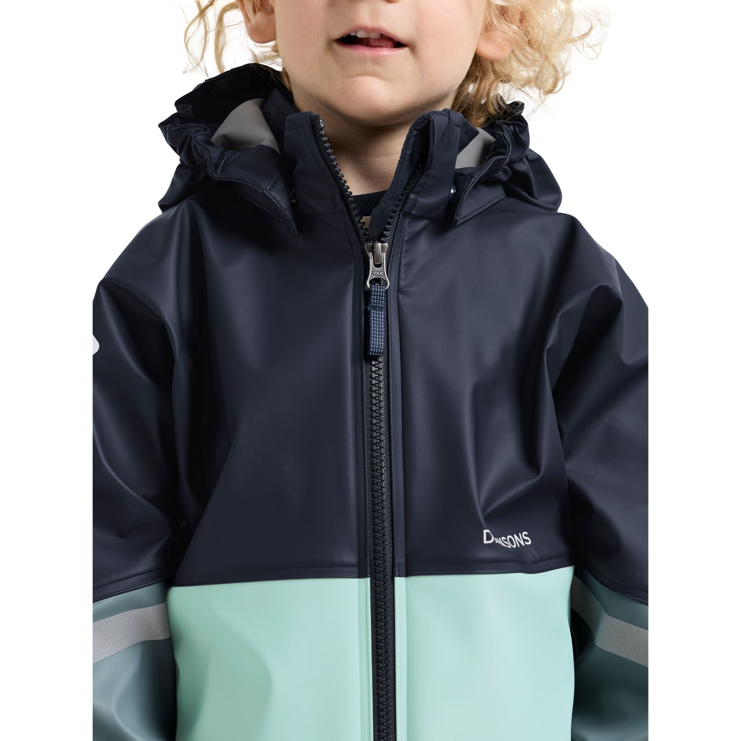 Didriksons Waterman, regnsæt, junior, blå/mint