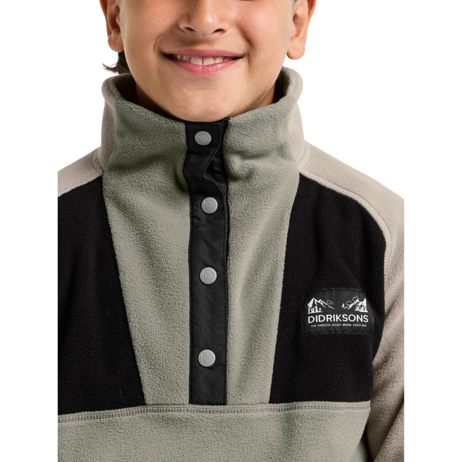 Didriksons Yokto, camisola de lã, júnior, verde claro