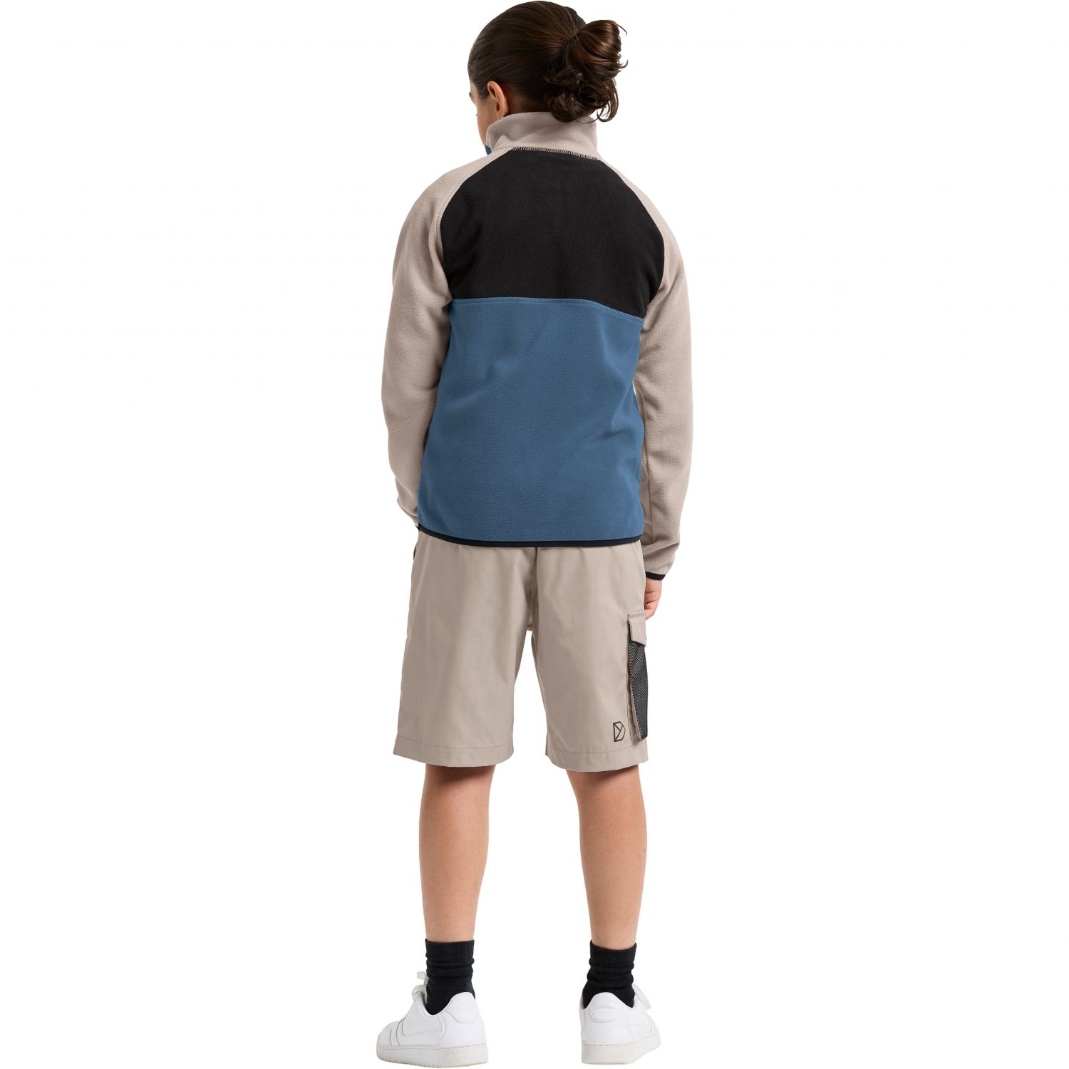 Didriksons Yokto, fleecetrui, junior, blauw