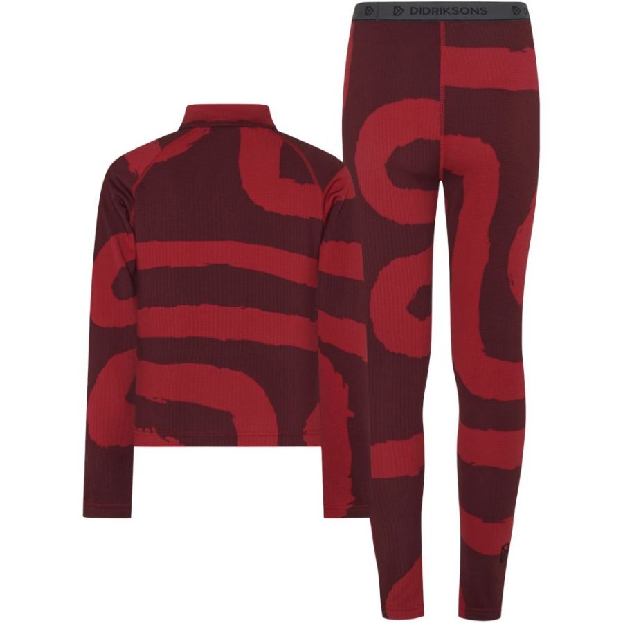Didriksons Yotta, ensemble, junior, rouge foncé