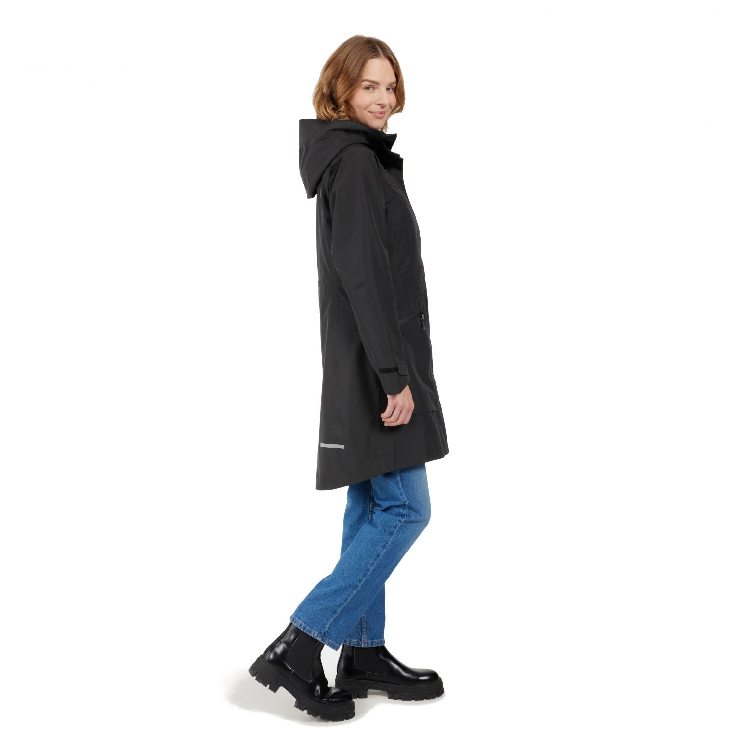 Didrisons Ilma, rain coat, women, black