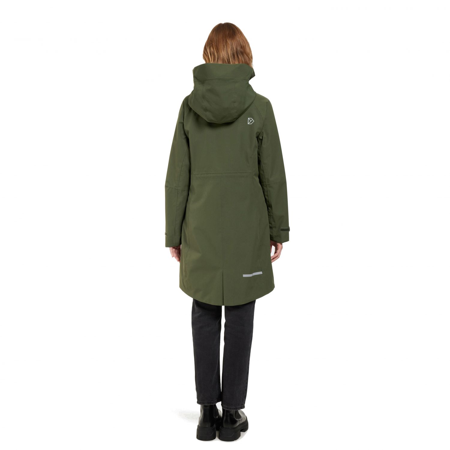 Didrisons Ilma, rain coat, women, deep green