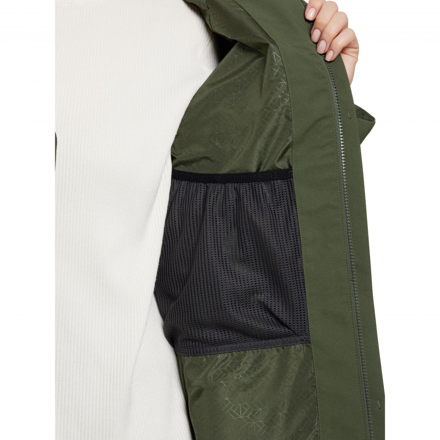 Didrisons Ilma, rain coat, women, deep green