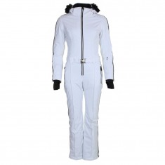DIEL Felice, tuta da sci, donna, bianco