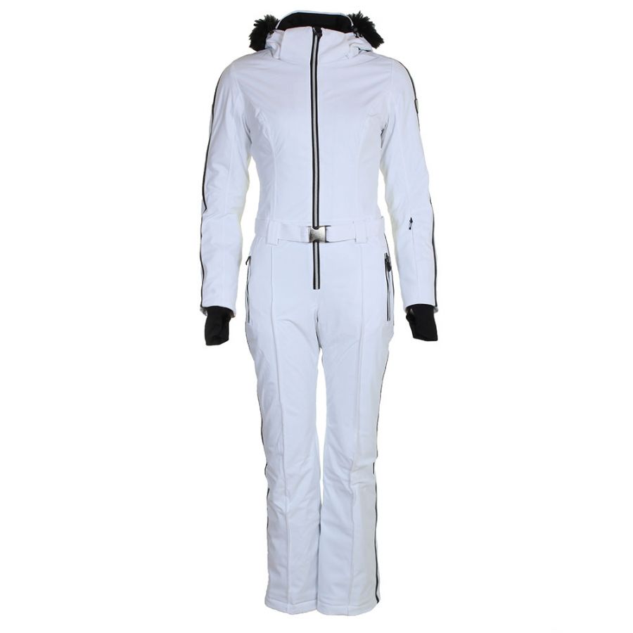 DIEL Felice, tuta da sci, donna, bianco