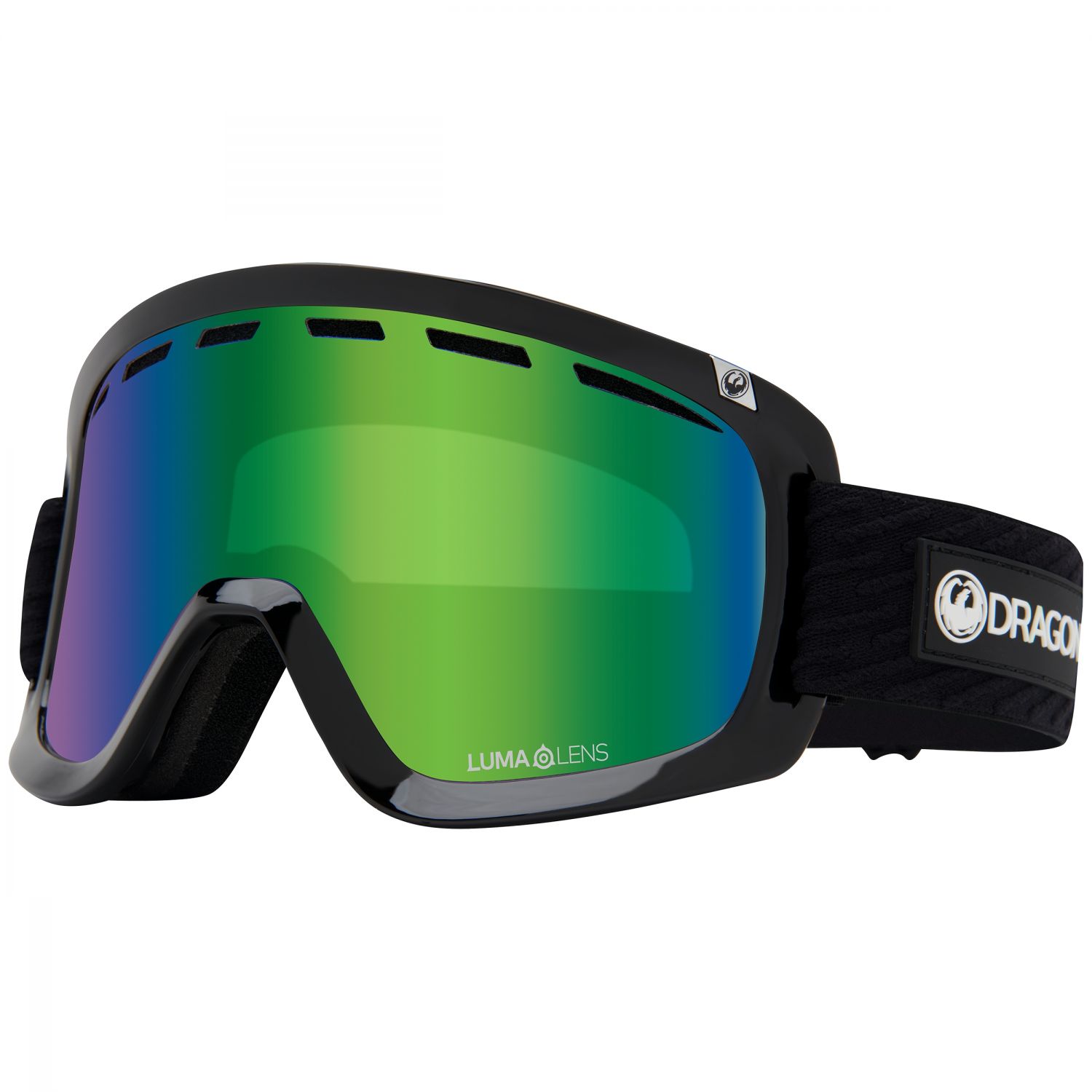Dragon D1 OTG, óculos de esqui, icon green