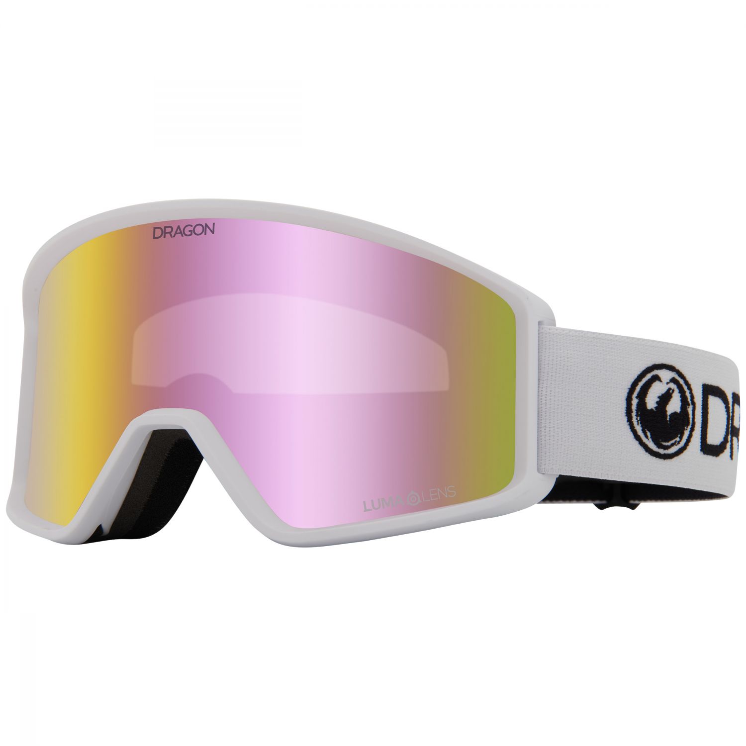 Dragon DXT OTG, ski goggles, white