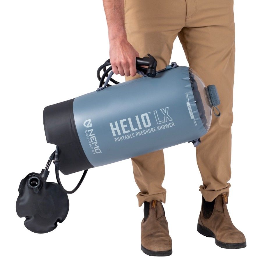 Duș cu presiune Nemo Helio LX, albastru deschis