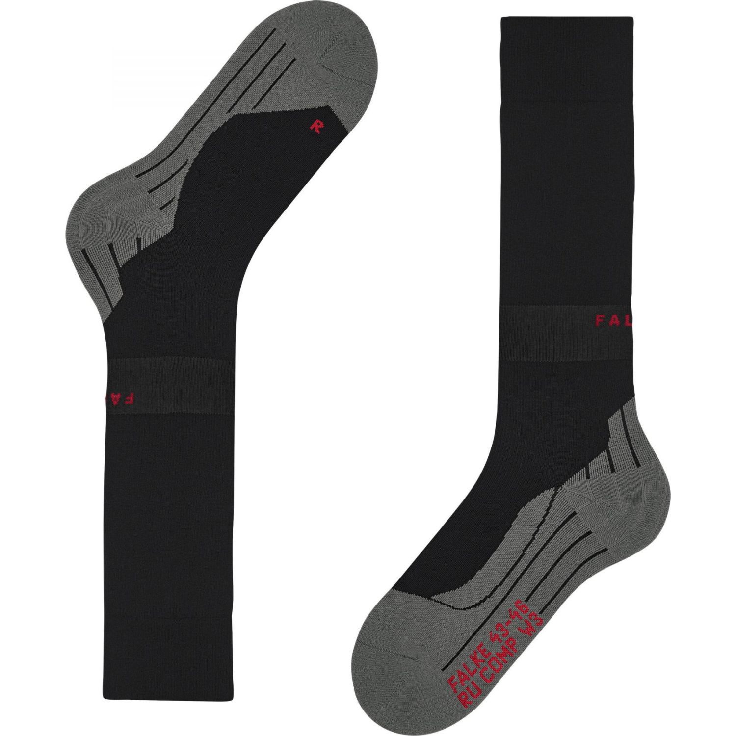 Falke RU Compression Energy, løbestrømper, herre, sort