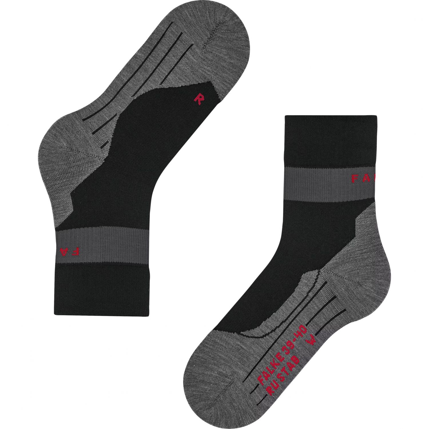 Falke RU Compression Stabilizing, Laufsocken, Damen, schwarz