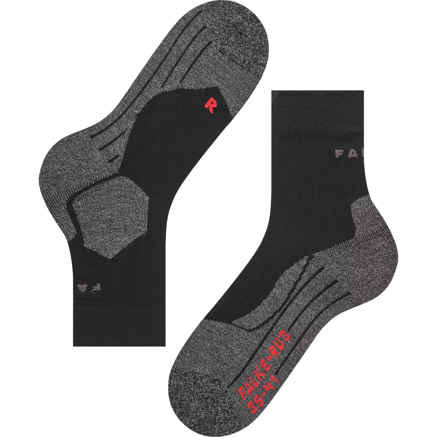 Falke RU3 Comfort, chaussettes de running, hommes, noir