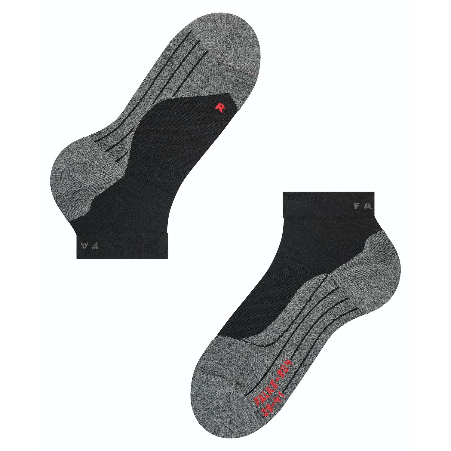 Falke RU4, calze da corsa, corte, donna, nero
