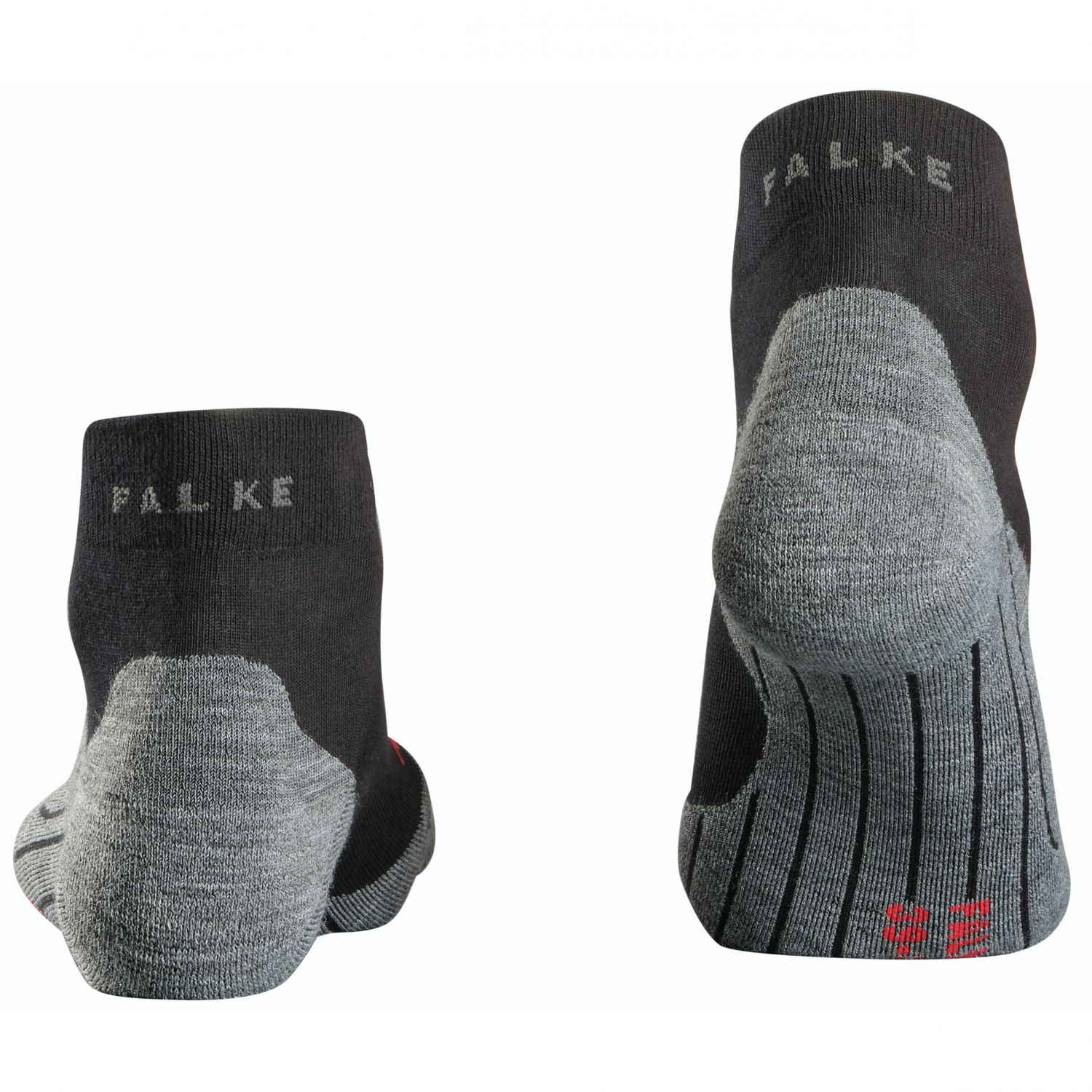 Falke RU4, chaussettes de course, court, femmes, noir