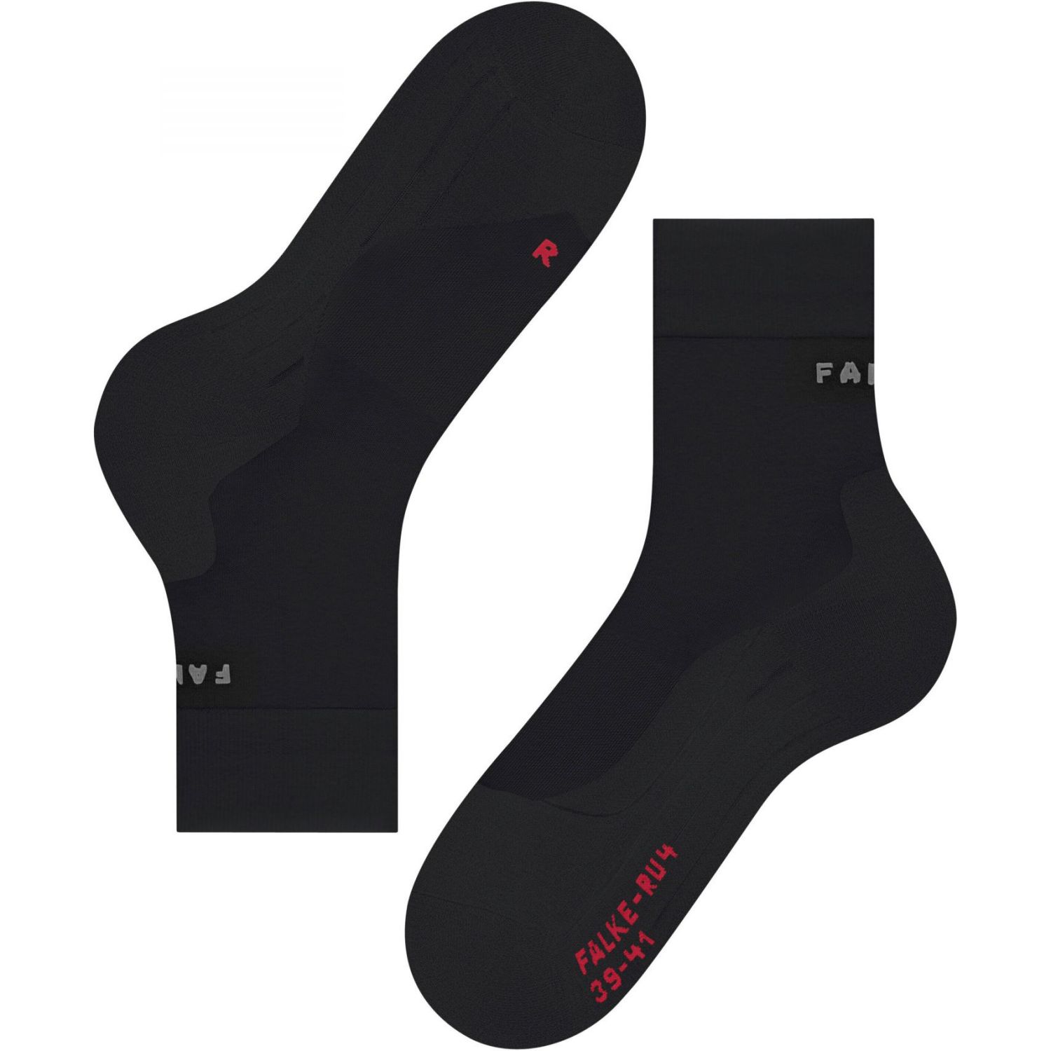 Falke RU4 Endurance Compression, Løpestrømpe, Herre, Sort