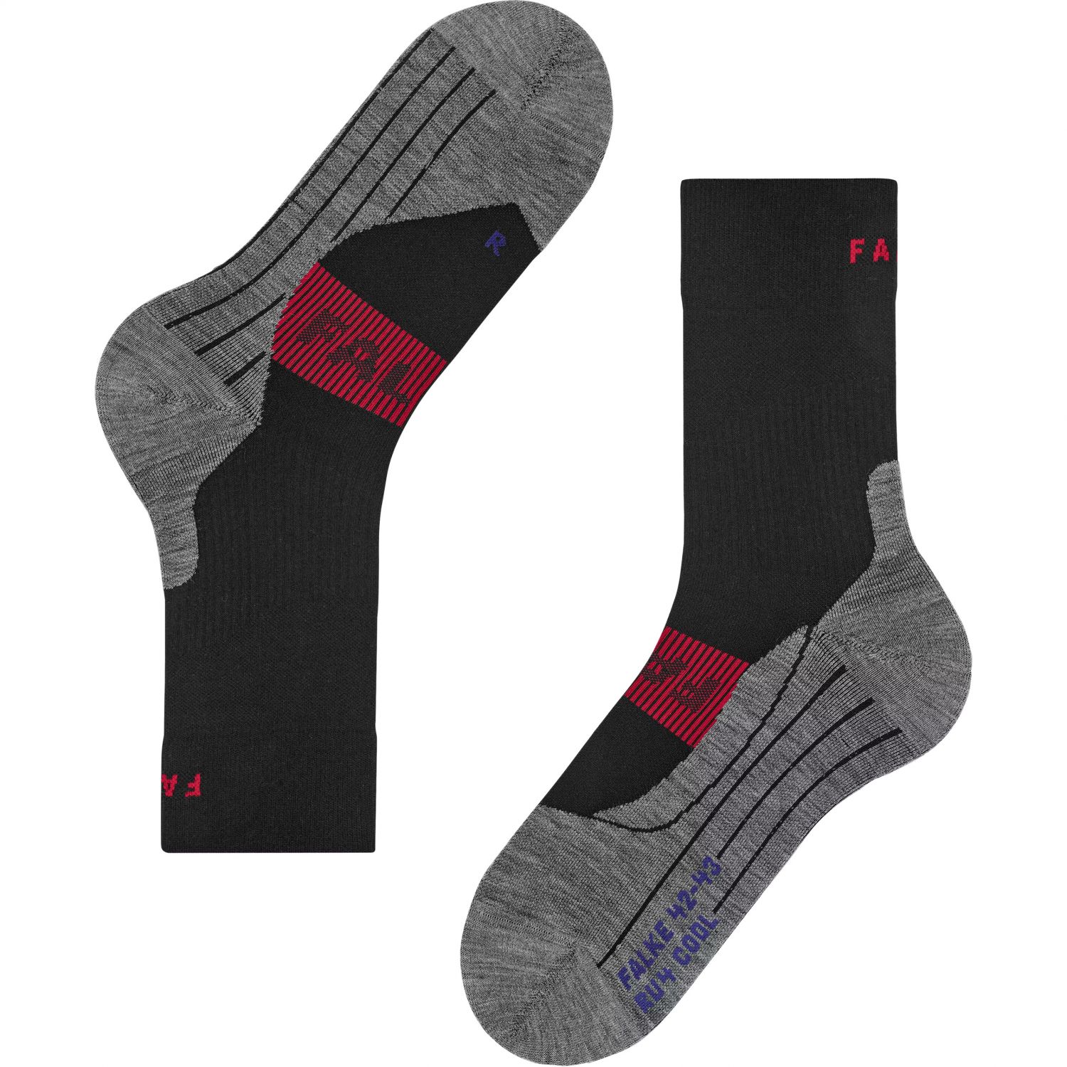 Falke RU4 Endurance Cool, running socks, men, black
