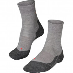 Falke RU4 Endurance Wool, calze da running, uomo, grigio chiaro