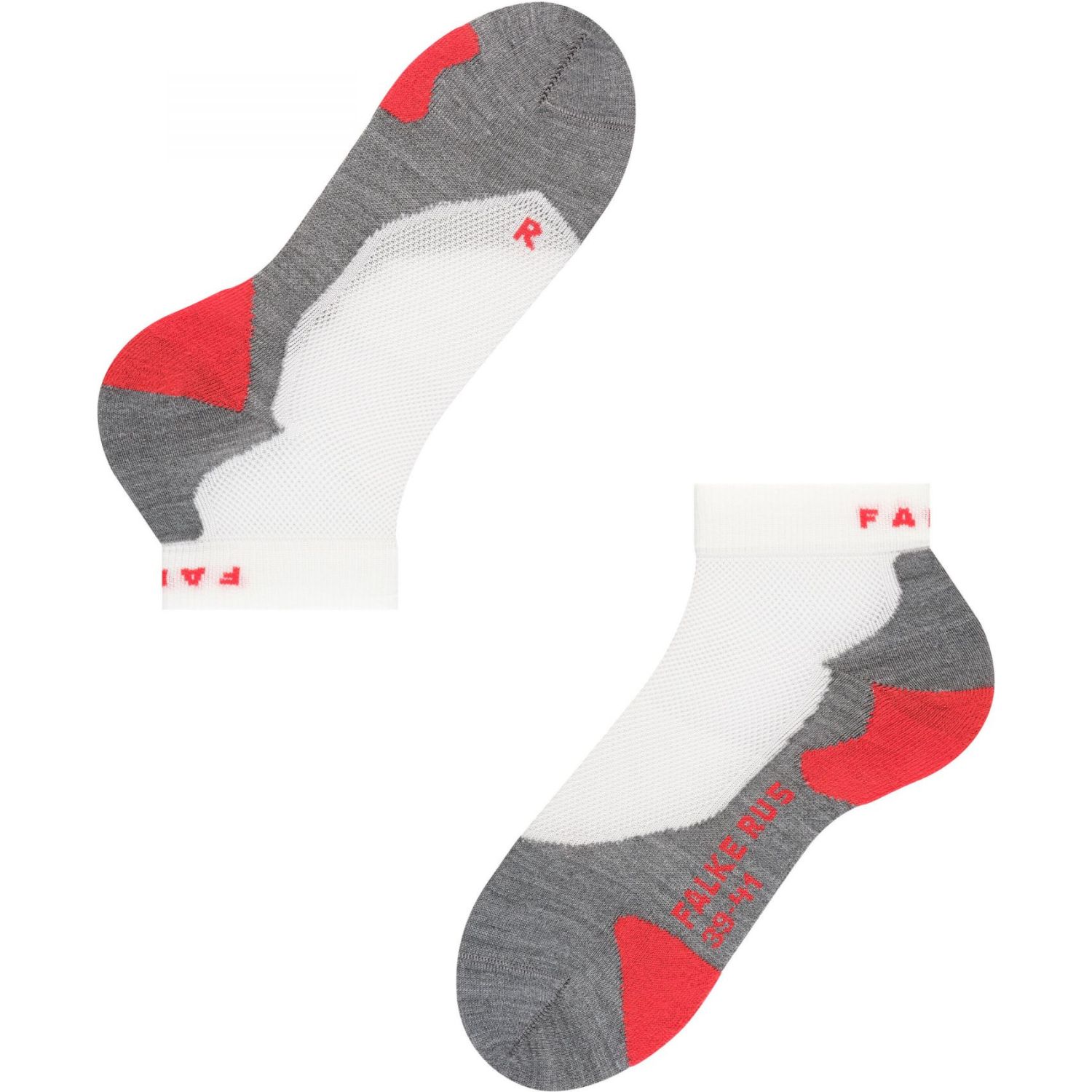 Falke RU5 Lightweight Short, skarpety do biegania męskie, białe
