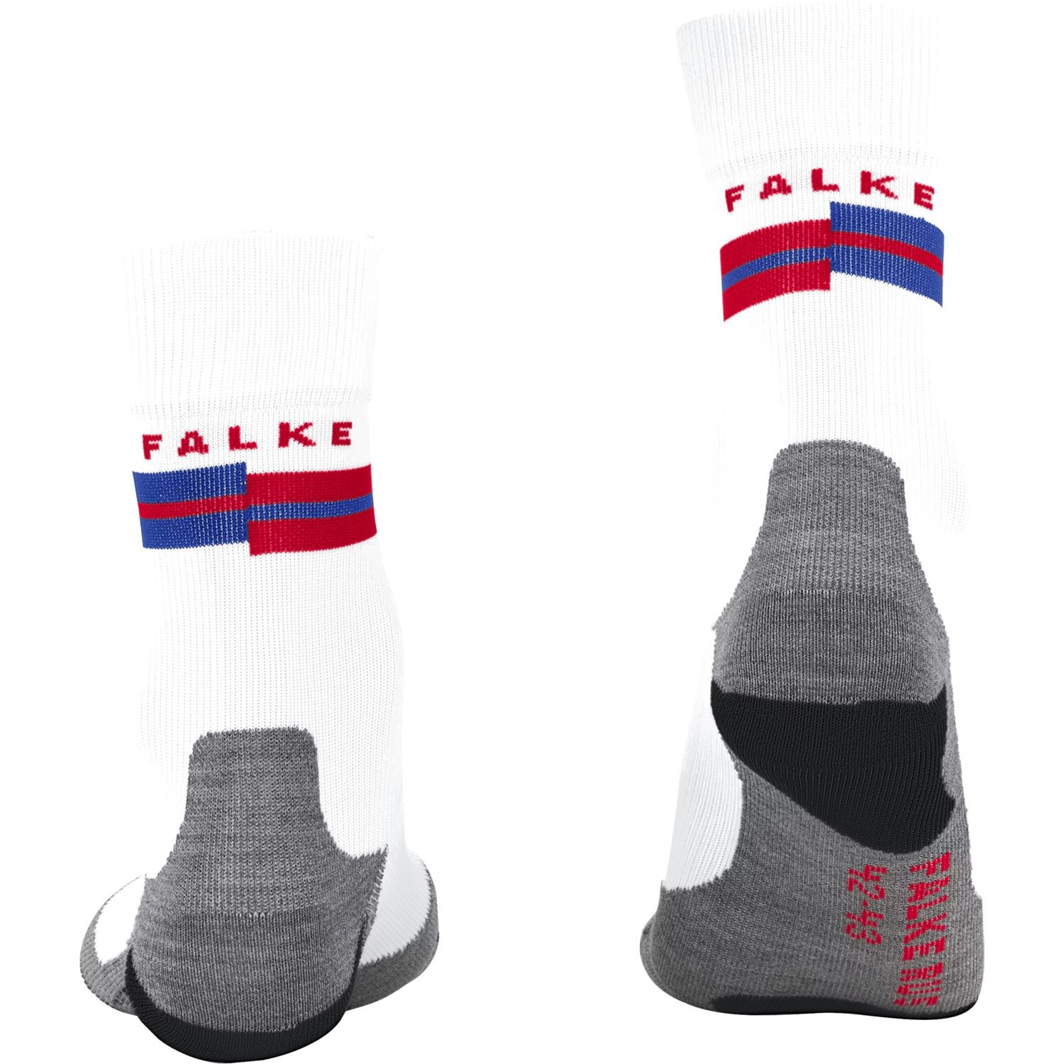 Falke RU5 Race, juoksuasusukat, miesten, valkoinen