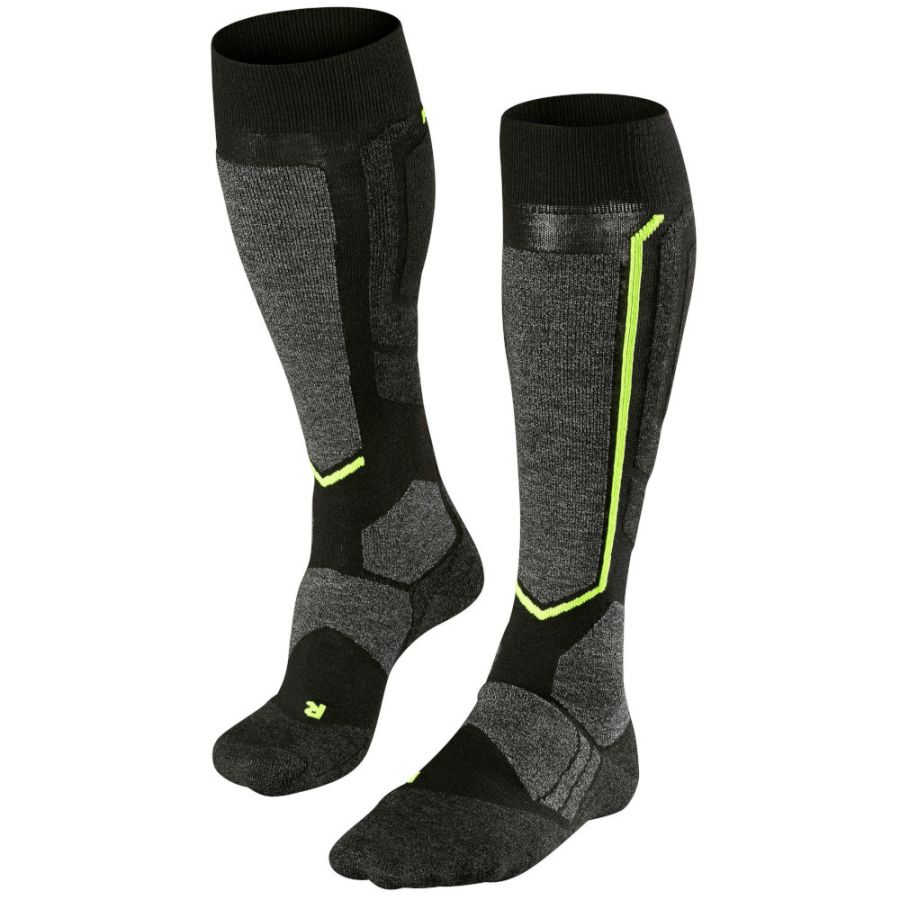 Falke SB 2 mens ski socks, black