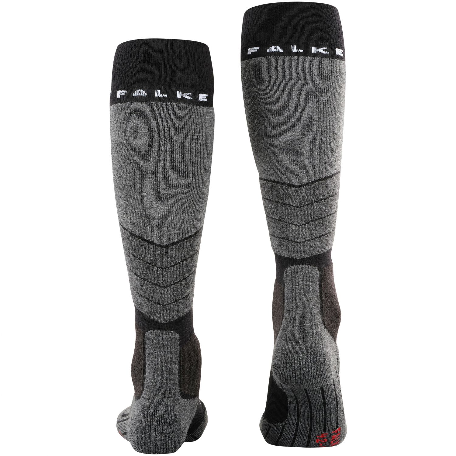 Falke SK2, chaussettes de ski en laine, hommes, noires-mixtes