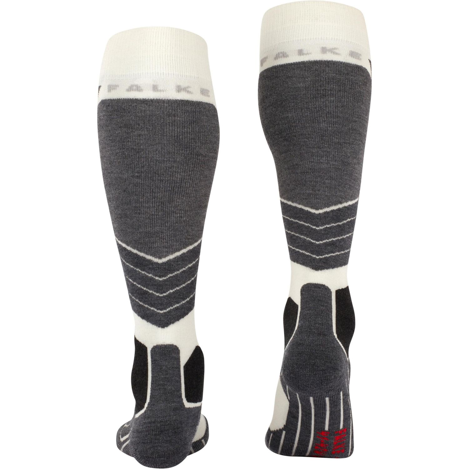 Falke SK2 Vlnené lyžiarske ponožky, dámske, off-white