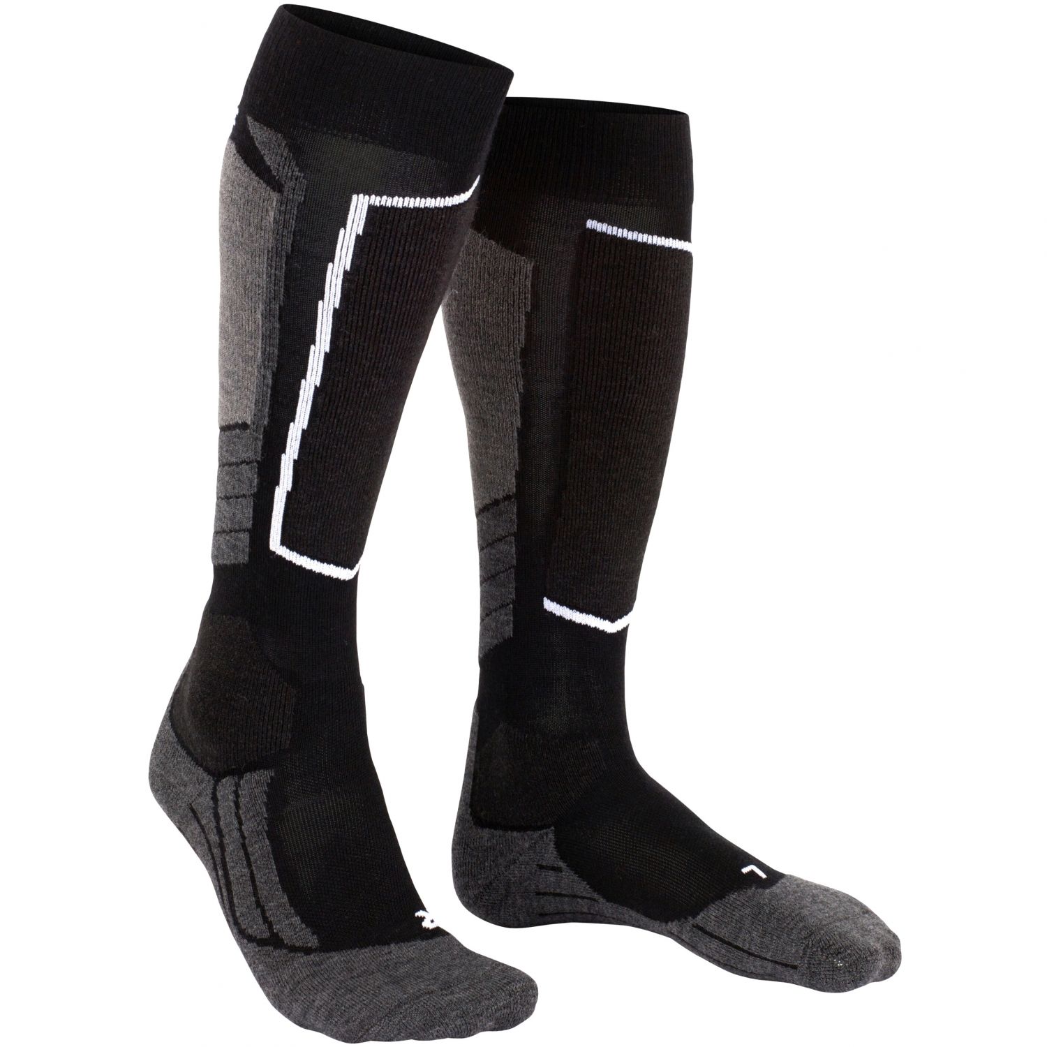 Falke SK2 Wool lyžiarske ponožky, dámske, čierne