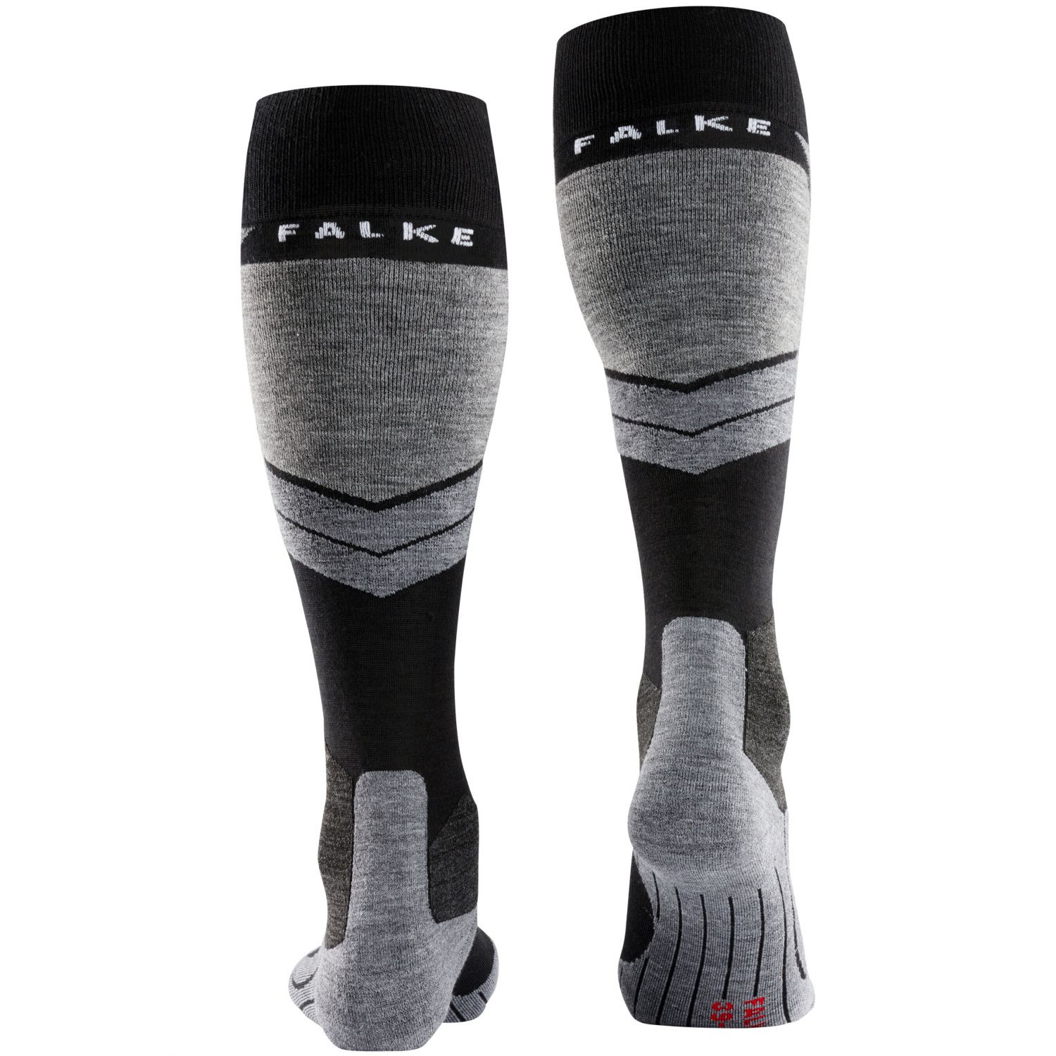 Falke SK4 Chaussettes de ski, Hommes, Noir-MIx