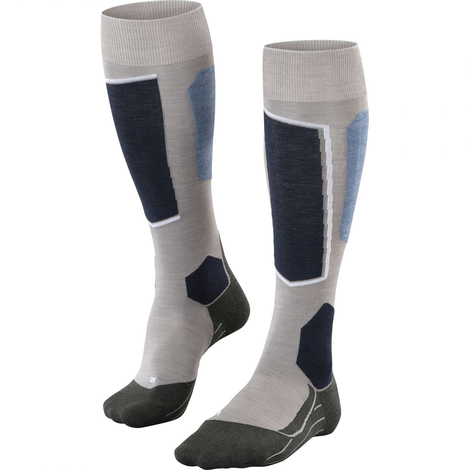Falke SK6 Pro, calze da sci, uomo, grigio