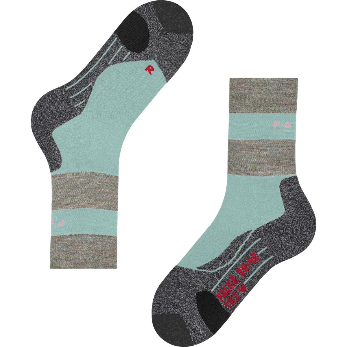 Falke TK2 Explore, running socks, women, mint