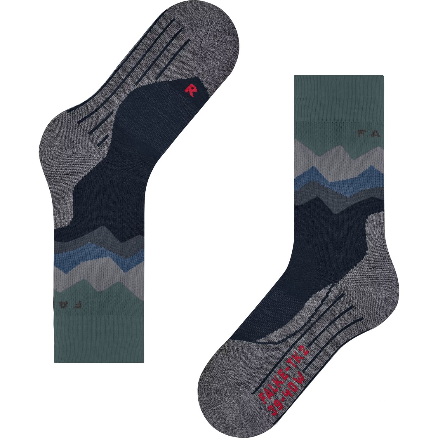 Falke TK2 Explore, trekking socks, men, marine