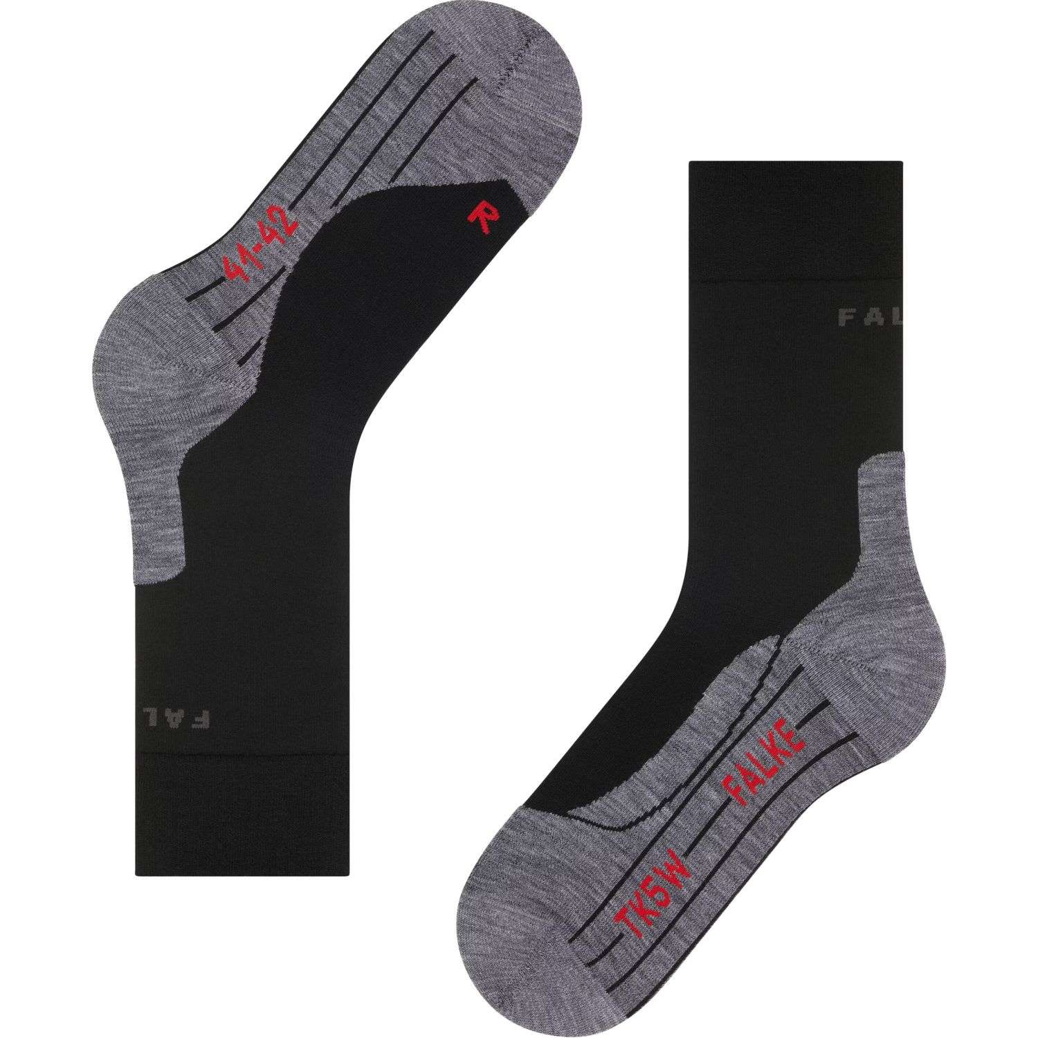 Falke TK5 Wander, trekking socks, women, black-mix