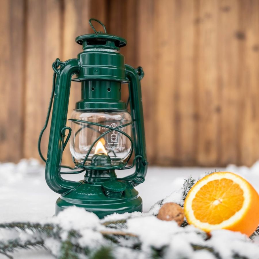 Feuerhand Hurricane Lantern 276, lykt, mosegrønn