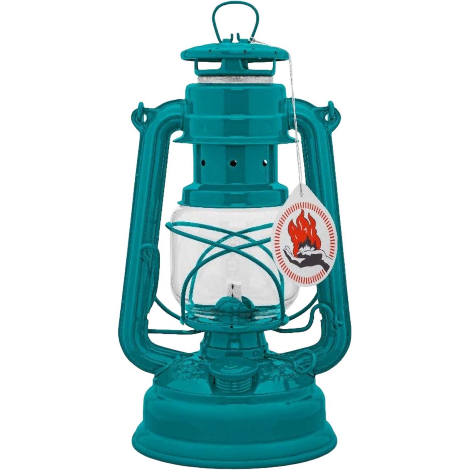 Feuerhand Hurricane Lantern 276, Teal Blue