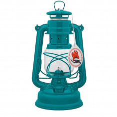 Feuerhand Hurricane Lantern 276 Teal Blue