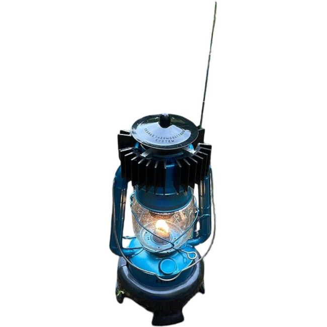 Feuerhand Lufo Hurricane Latern With Radio, lykta, blå