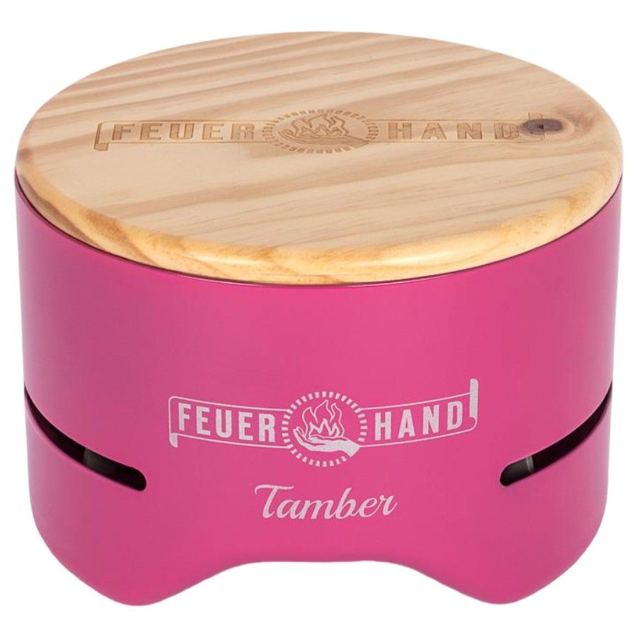 Feuerhand Table Top Grill Tamber, Telemagenta, barbecue da tavolo, rosa chiaro