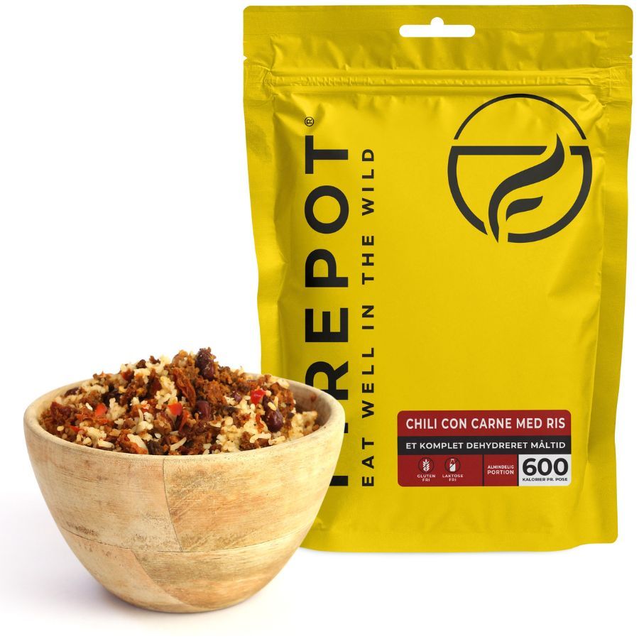 Firepot Chili con Carne s ryžou, lyofilizované potraviny, Reg