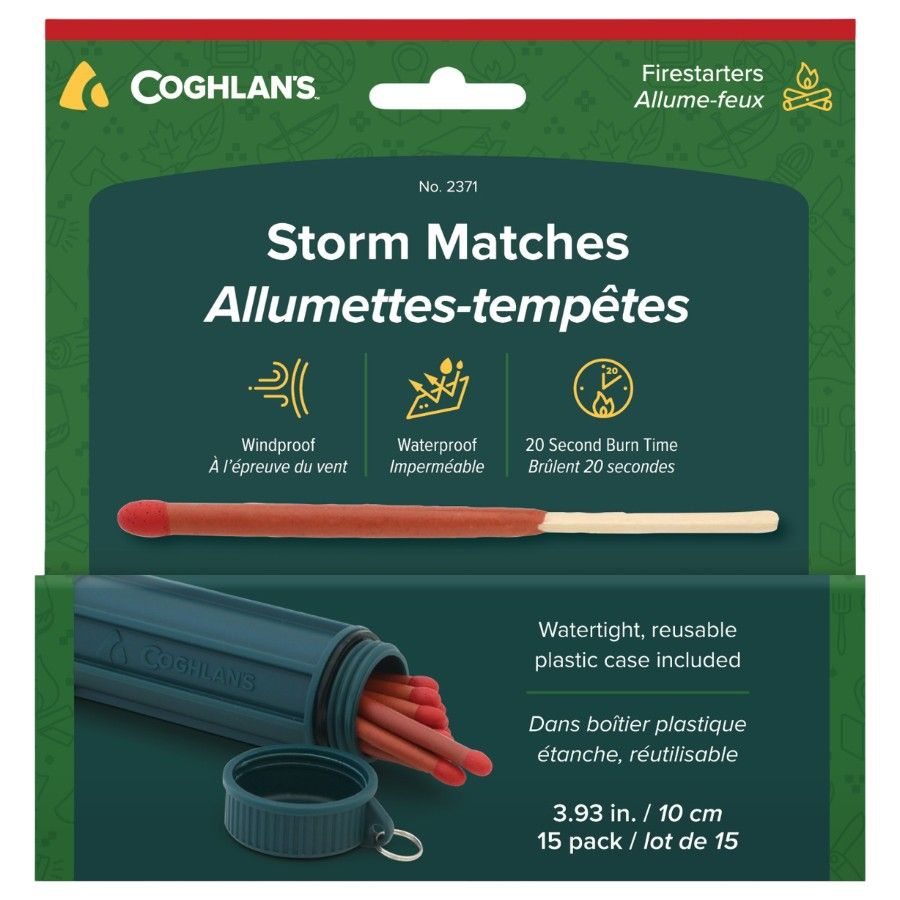 Fósforos Coghlans Storm - 15 peças, fósforos