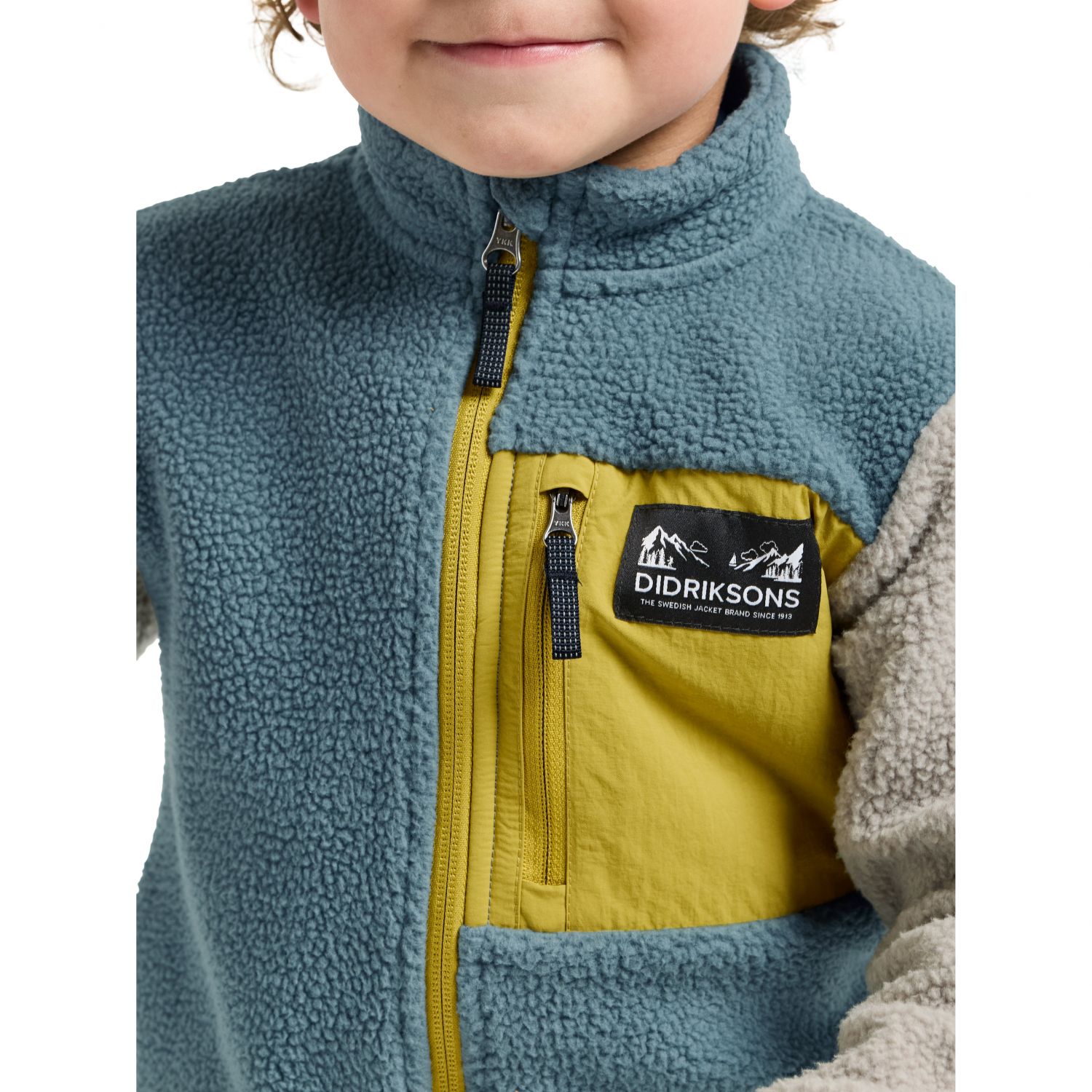 Geacă fleece Didriksons Anten, junior, albastru