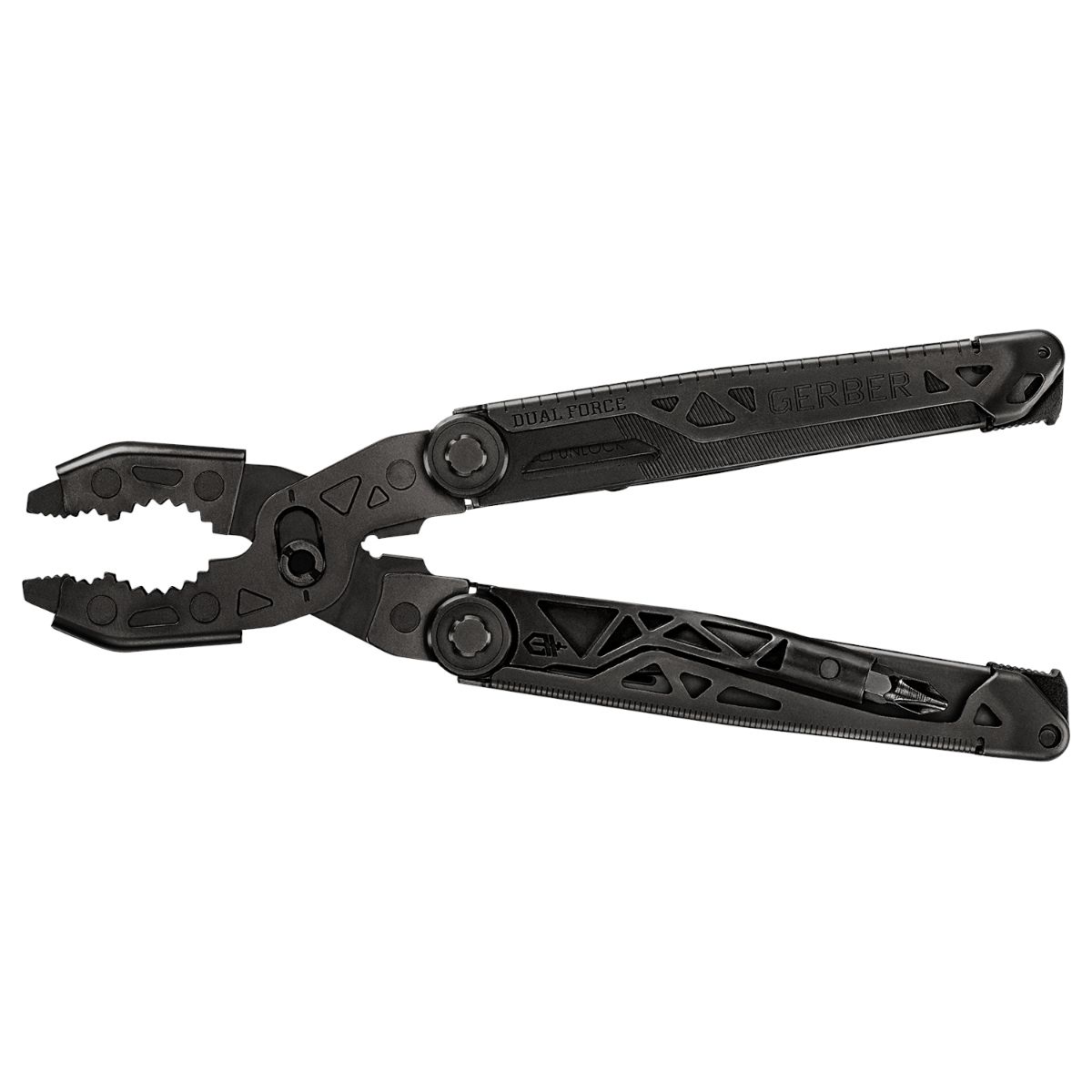 Gerber Dual Force Black, multitool, sort