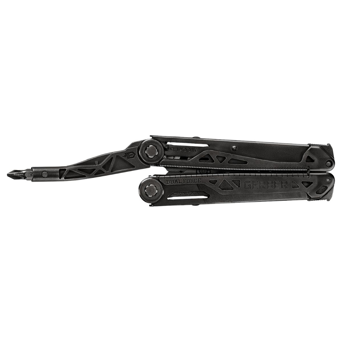 Gerber Dual Force Black, multitool, sort