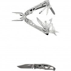 Gerber Suspension NXT & Mini Paraframe w-Gift T, multiferramenta e faca, prateado