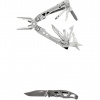 Gerber Suspension NXT &amp; Mini Paraframe w-Gift T, multitool și cuțit, argintiu