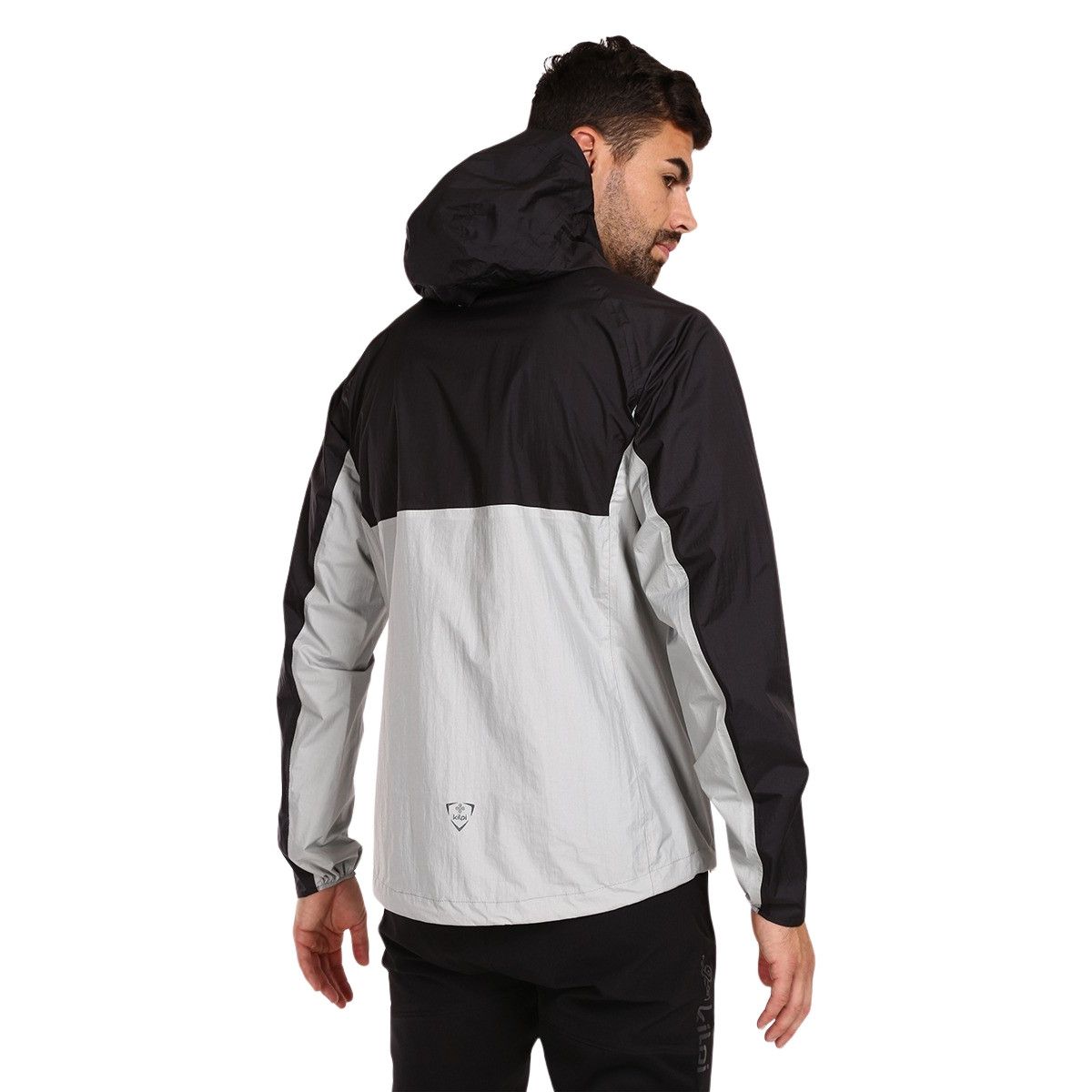 Giacca da pioggia Kilpi Hurricane, uomo, nero/grigio
