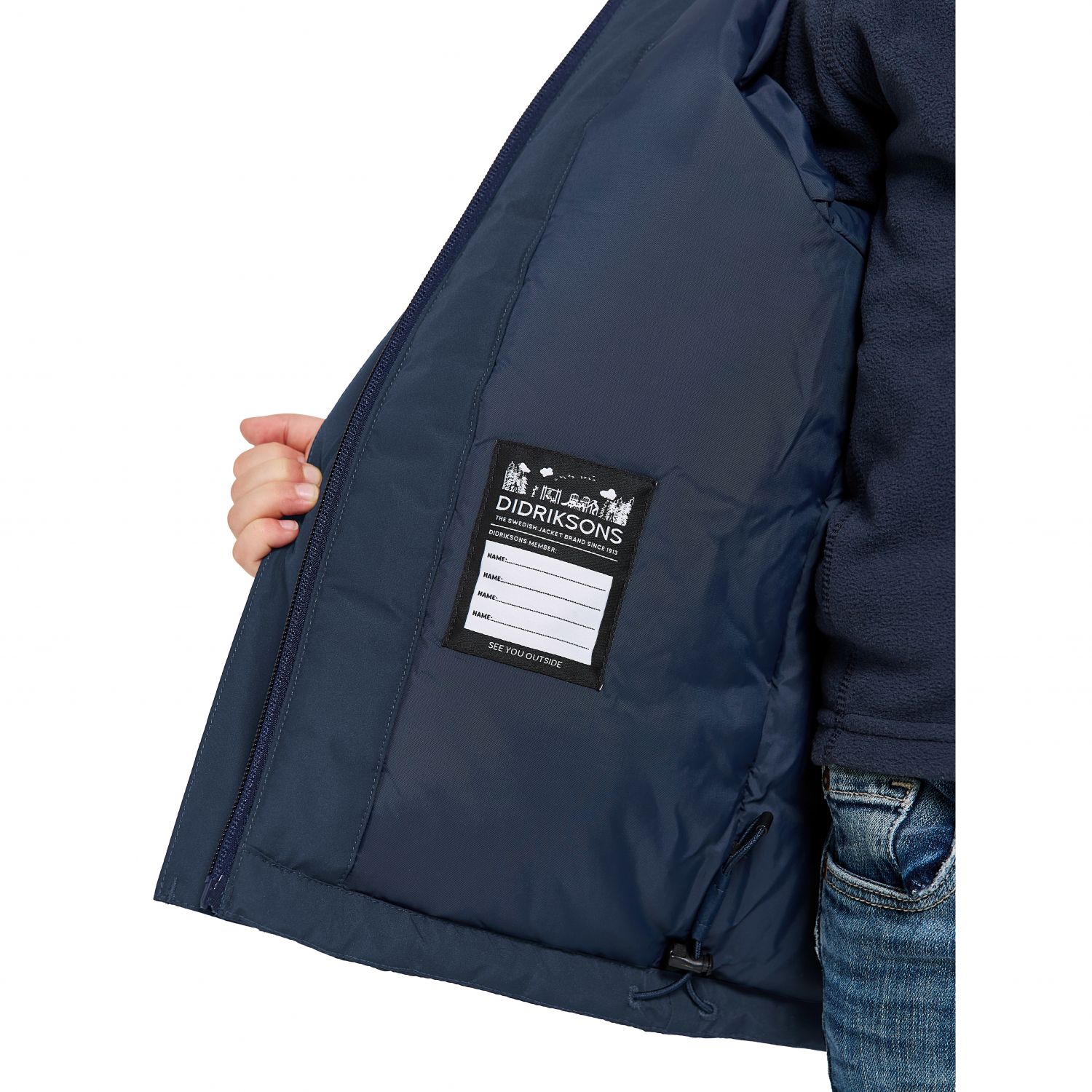 Giacca da sci Didriksons Talvi, junior, navy