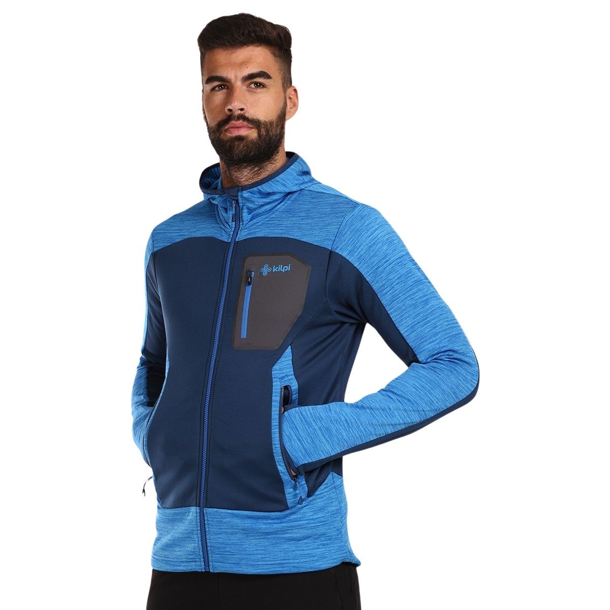 Giacca in pile Kilpi Freni, uomo, blu scuro