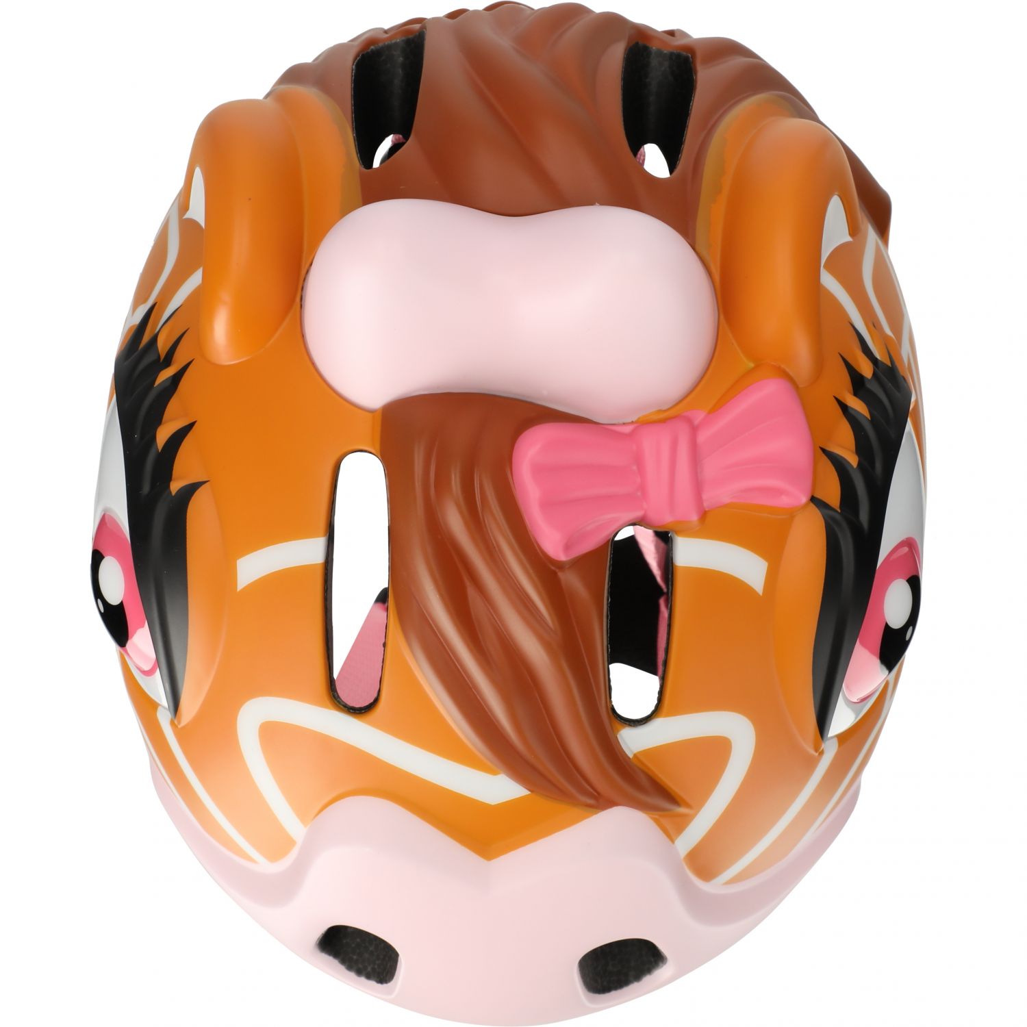 Girafa Crazy Safety, capacete para bicicleta, júnior, castanho