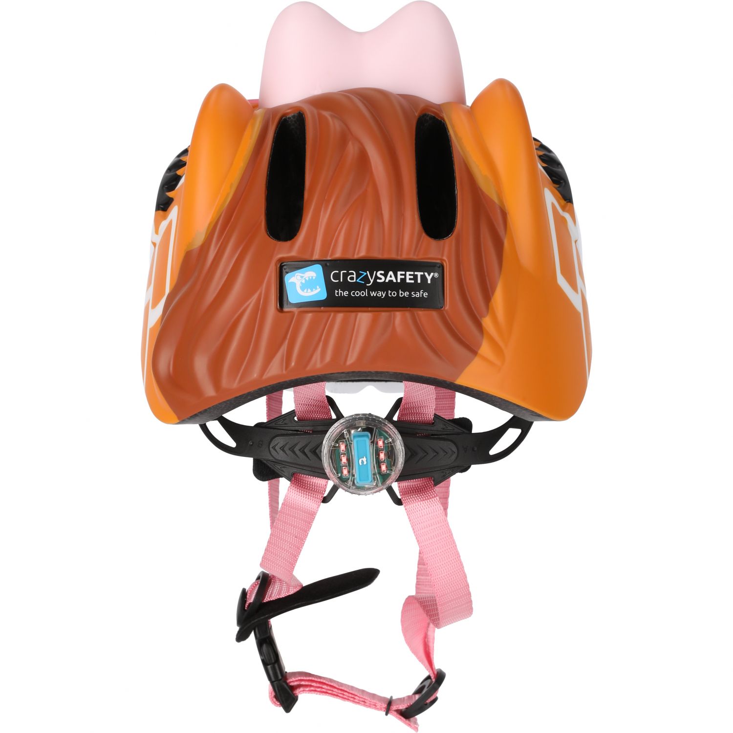 Girafa Crazy Safety, capacete para bicicleta, júnior, castanho