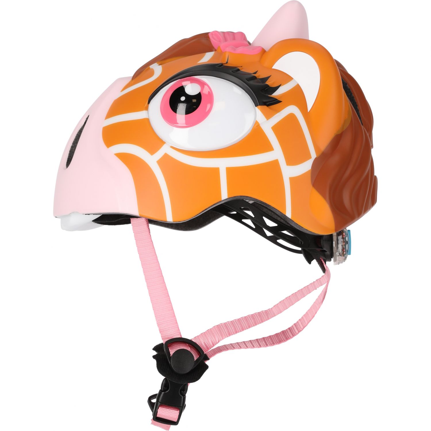 Girafa Crazy Safety, capacete para bicicleta, júnior, castanho