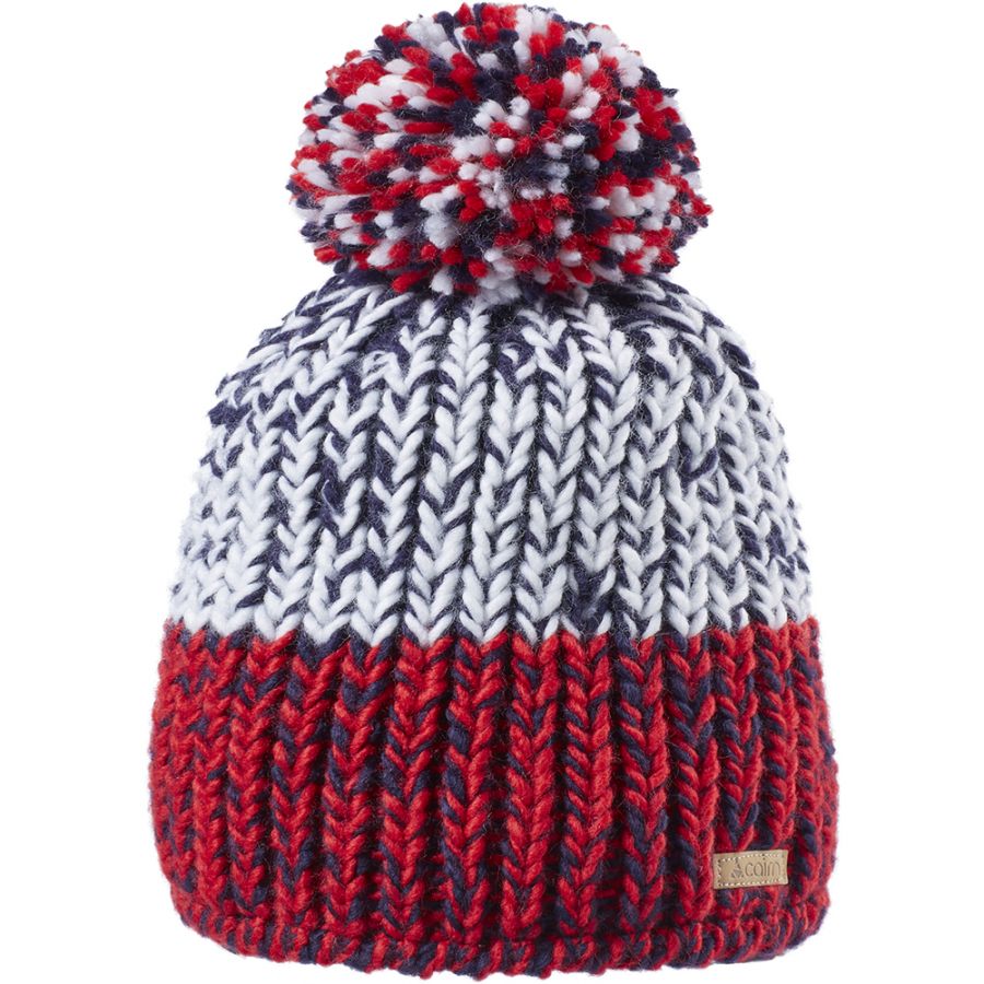 Gorro Cairn Justin, junior, rojo/azul melange